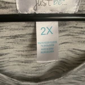 Light gray tee brand new never been worn size 2xl